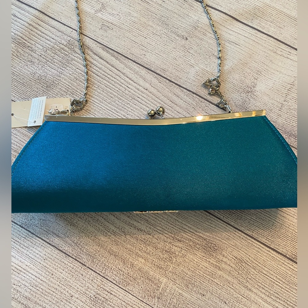 Teal and Bling Evening Bag ๐ - Picture 2 of 11